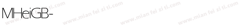 MHeiGB-Light-U Light字体转换
